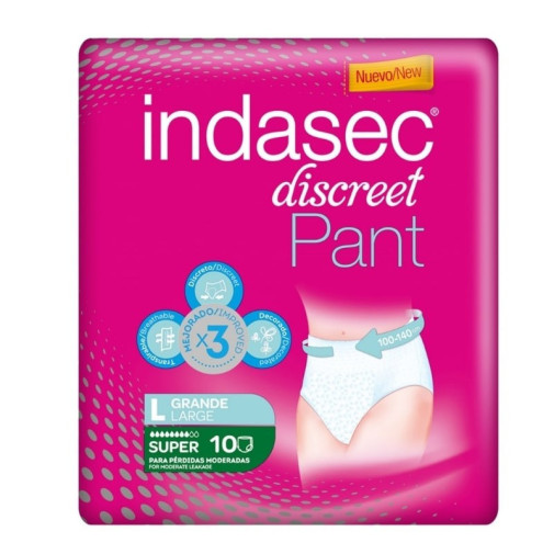 Pant Super Talla Grande 10 Unidades Indasec