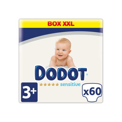 Pañales Dodot Sensitive Extra Talla 3 7 11Kg 60Uds