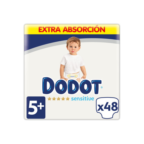 Pañales Dodot Sensitive Extra Talla 5 12 17Kg 48Uds