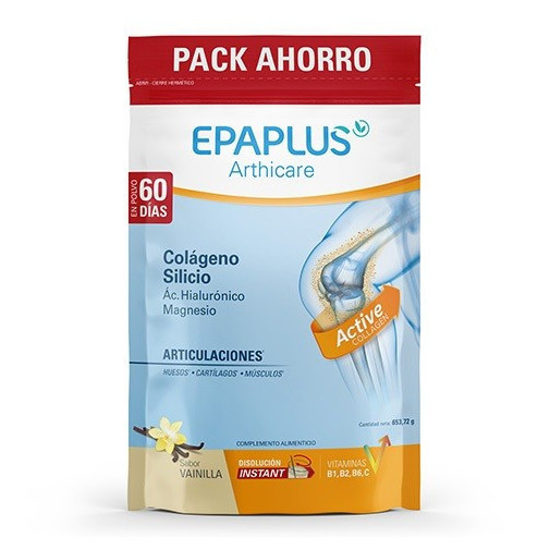 Epaplus Arthicare Colágeno + Silicio + Ácido Hialurónico Polvo Vainila 700G