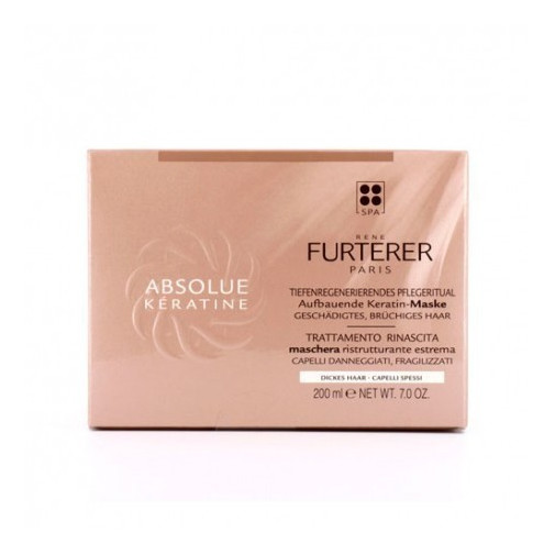 Rene Furterer Absolue Kératine Mascarilla Reparadora Cabello Grueso 200Ml