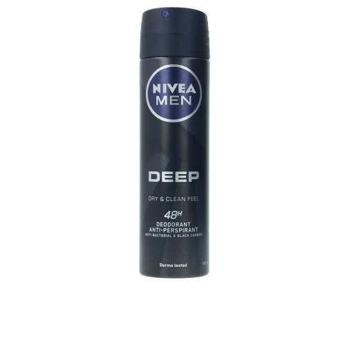 Nivea Men Deep Black Carbon Desodorante Para Hombre En Spray 150 Ml