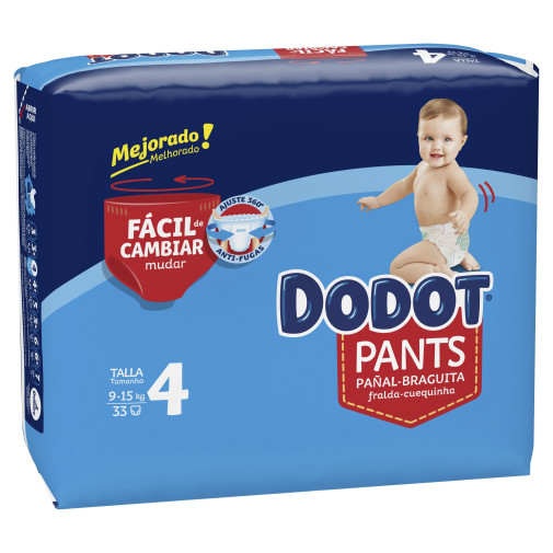 Dodot Pants Talla 4 9 15 Kg 33 Uds