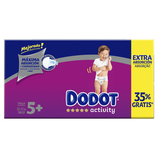 Dodot Activity Pañales Talla 5 12Kg 17Kg 96 Pañales