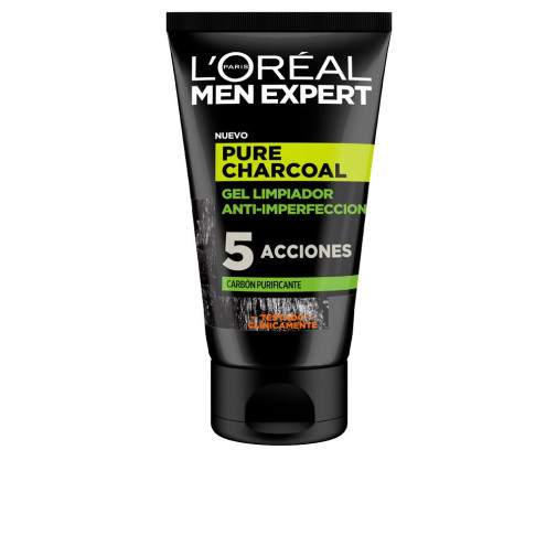 Men Expert Pure Charcoal Gel Limpiador Purificante 100 Ml L'Oreal