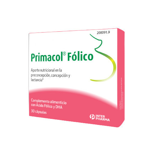 Primacol Fólico 30 Cápsulas Intherpharma