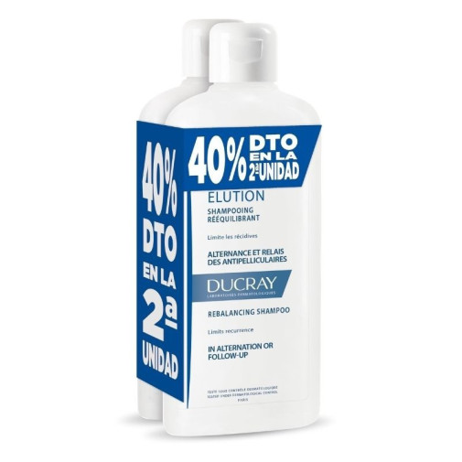 Elution Champú Equilibrante Duplo 2X400Ml Ducray