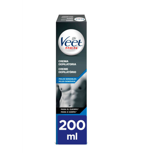 Gel Crema Depilatoria Pieles Sensibles 200 Ml Veet Men