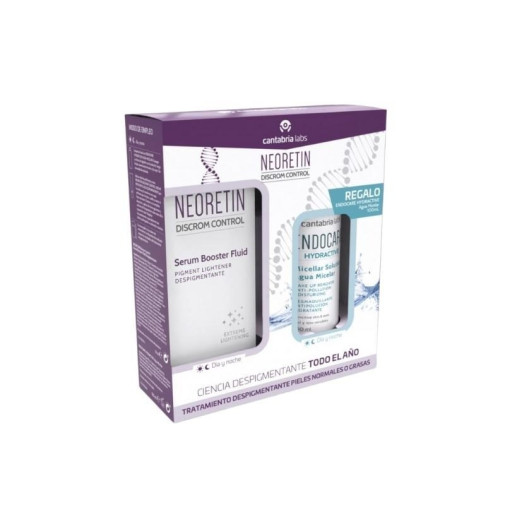 Pack Discrom Control Serum Booster Fluid + Hydractive Agua Micelar 100 Ml Endocare