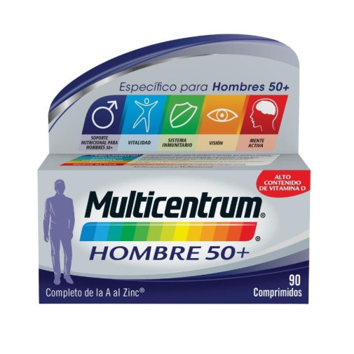 Multicentrum Hombre 50+ 90 Comprimidos