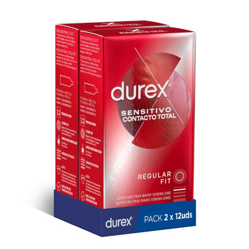 Durex Sensitivo Contacto Total Duplo 2X12 Unidades
