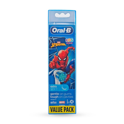 Cabezales De Recambio Spiderman 4 Unidades Oral B