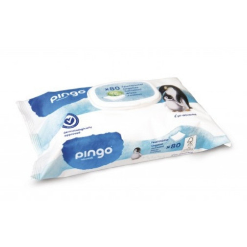 Toallitas Ecológicas Sin Perfume 80 Unidades Pingo