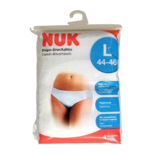 Bragas Desechables Talla L (44 46) 4 Unidades Nuk