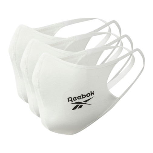 Mascarilla Tela Reebok Talla M/L 3 Unidades Blanca