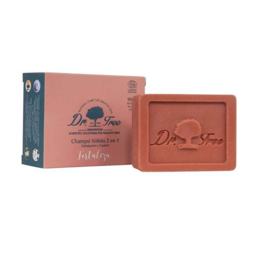 Champú Sólido 2 En 1 Fortaleza 75 Gr Dr. Tree