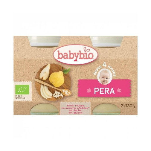 Babybio Potito 100% Pera 2X130 Gr