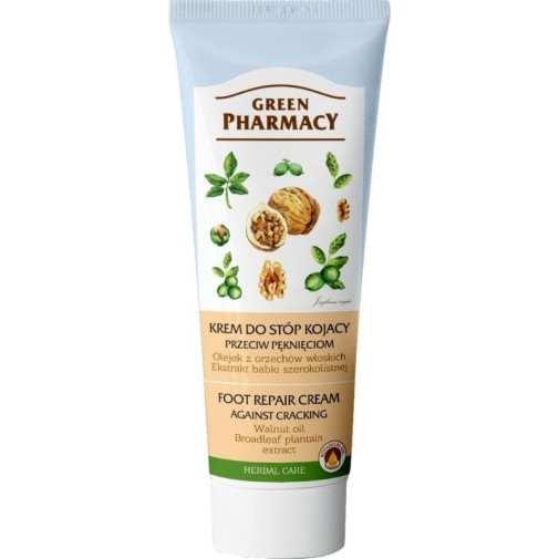 Crema Para Pies Aceite De Nuez Y Extracto De Abeto Frondoso 75 Ml Green Pharmacy