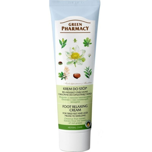 Crema Para Pies Cansados Extracto De Frutas De Castaño Y Uvas Rojas 100 Ml Green Pharmacy