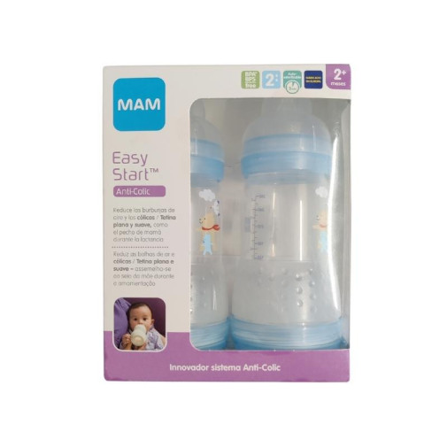 Easy Start Anti Colic 260 Ml Pack 2 Uds Mam