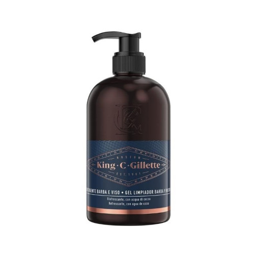 King C. Gel Limpiador Barba Y Rostro 150 Ml Gillette