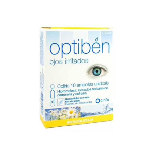 Optiben Colirio Ojos Irritados 10 Ampollas