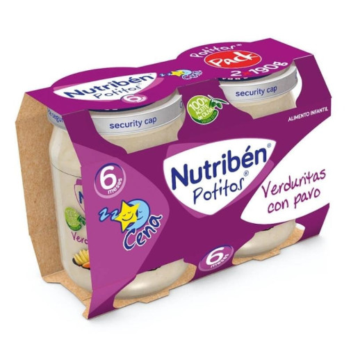 Nutriben Cena Verduritas Con Pavo 2X190