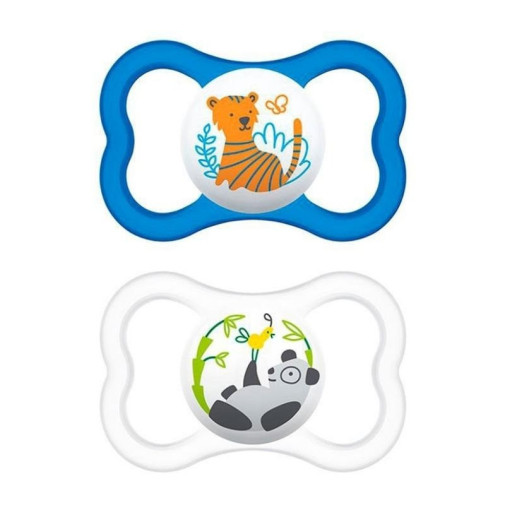 Chupete Air Silicona Azul +6 Meses 2 Uds Mam