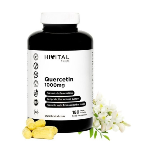 Quercetina 1000 Mg 180 Cápsulas Hivital