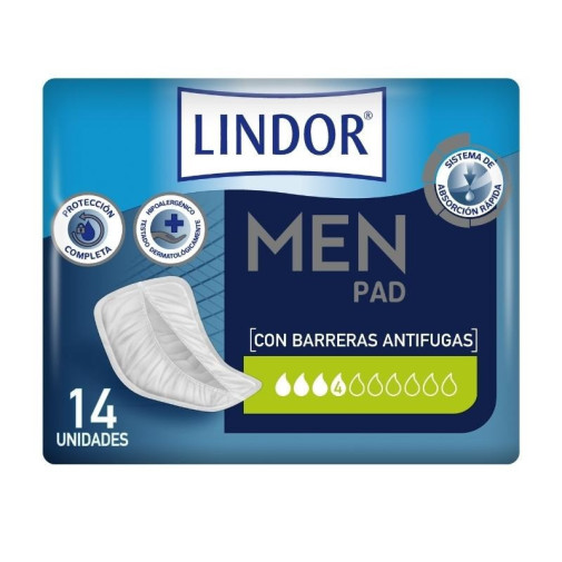 Lindor Men Pad Extra 4 Gotas 14 Un